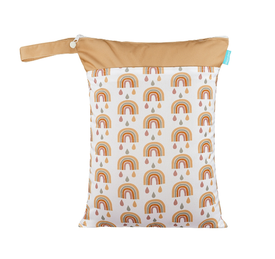 Happyflute Wetbag For Baby Diapers Nappies Waterproof Reusable Diaper Bag With Two Zipper 30cmx40cm C5