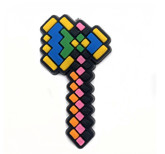 Cartoon Alex Sword Croc Jibbitz for Kids Minecraft Jibbits Charm Computer Game Jibits Crocks Shoes Accessories Shoe Charms Pins 011