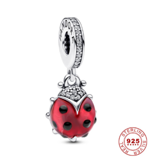 925 Silver Trinkets Balloon Charms Beads for Bracelet Pan Security Chain d031