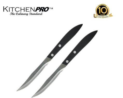 Kitchenpro Set of 4.25 inch Steakhouse Knives made of Stainless Steel Blade and PP handle