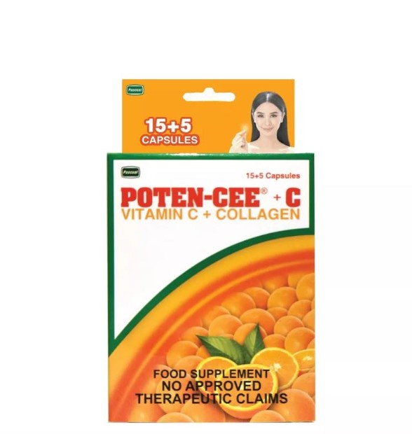 POTEN-CEE + C Vitamin C + Collagen 15 + 5 Capsules