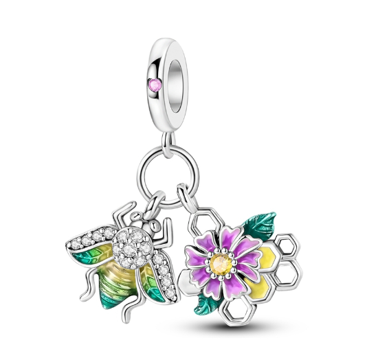 Summer 2024 New Arrivals 925 Silver Bow Cat Tram Little Bird Bird Cage Charm For Original Sterling Silver Bracelet DIY Jewelry Making Gifts s8