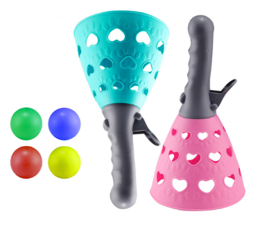 1 Set Catapult Ball Convenient Carry Funny Lightweight Throwing Catching Ball Game Outdoor Toy for Gift