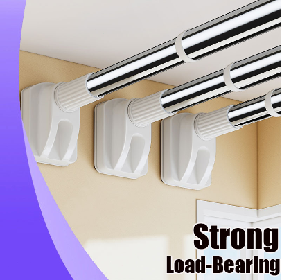 Extendable No Drilling Pole Adjustable Telescopic clothesline Curtain Rod clothes drying Rack hanger