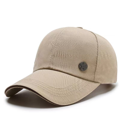 Anthony #MZ-13 Black Plain Metal Adjust Cap Hats Outdoor Bull Caps Close Baseball Cap for Men/women