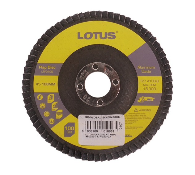 Lotus Flap Disc 4" G100 LT4-100FDX