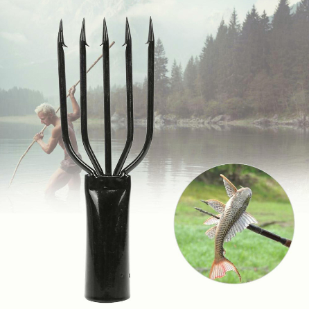 Metal 5 Prong Spearfishing with Barbs Fishing Ice Breaker Accessory for big fishes big frog salmon
