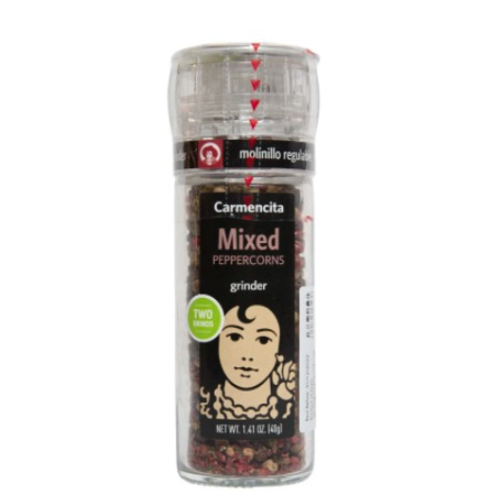 Carmencita Mixed Peppercorns (Comes with reusable grinder / pepper mill)  40g