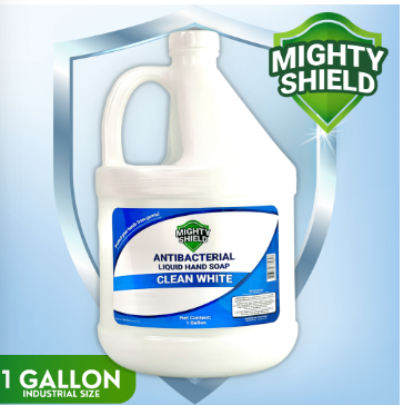 Mighty Shield Antibacterial Liquid Hand Soap - Shangrila Scent 1 GALLON - LIQUID HAND SOAP 1 GALLON