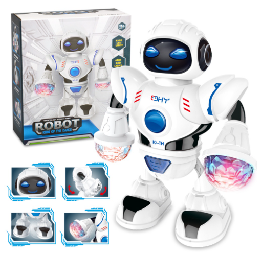 Children's Electric Dance Robot Dazzle Music Early Education Toys