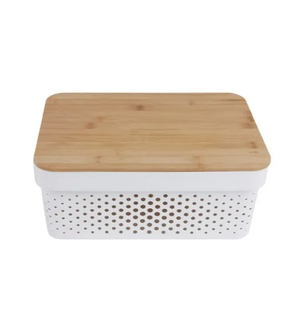NEST DESIGN LAB Storage Container w/ Bamboo Lid 10 L 35.5x26.5x14cm