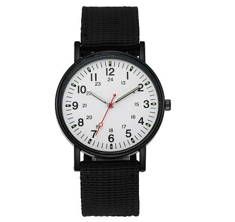 Men Canvas Strap Sports Watch Anlog Quartz Military Watches M2