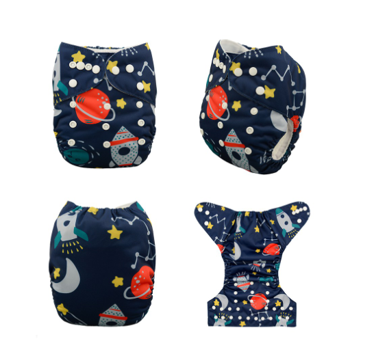 Alva Baby Cloth Diapers Washable Reusable Real Cloth Pocket Nappy Diaper Only D17