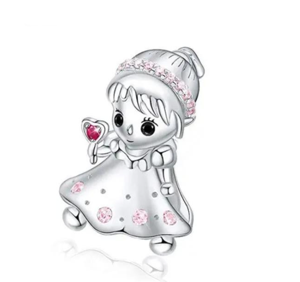 2023 New 925 Silver Pandora Charms Heart Love Family Bracelet Pendant Charm Jewelry S2