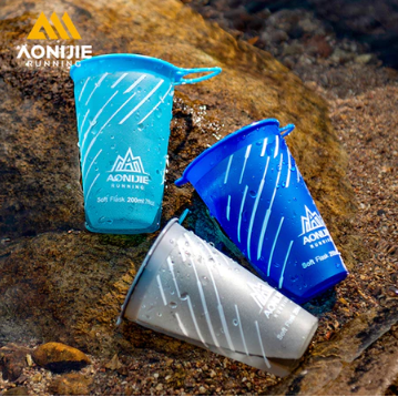 AONIJIE SD22 200ML Sports Water Bottle Running Soft Water Cup Drinking Bottle Fold Portable Marathon Running Cycling Gym Water Bottle