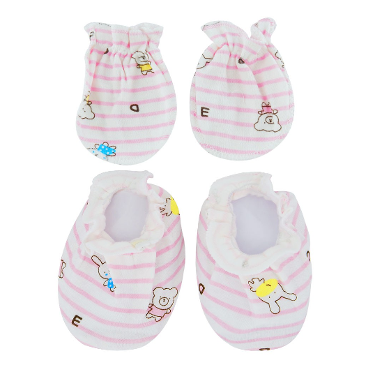 Newborn and Infant Gloves and Socks Sets for Baby Boy and Baby Girl SM12