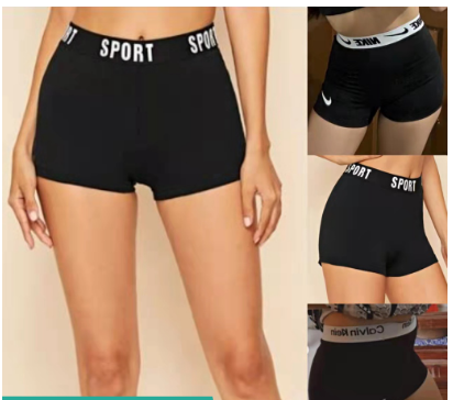 CYCLING SHORTS CYCLING LETTER WAISTBAND FREE SIZE