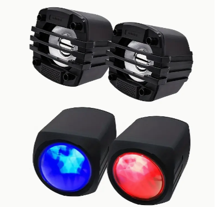 6.35 cm 12V Motorcycle Motorcycle Speaker Sound System, Waterproof Motorcycle Audio With Handle Switch, Hand-Free Speakers FM USB Audio System Stereo