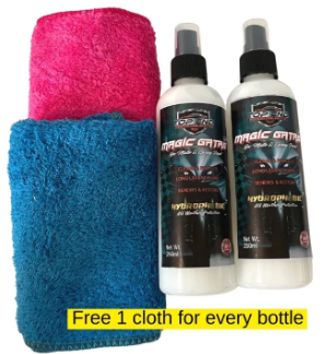 Quick Shine Protectant Magic Gatas Microfiber Towel Car