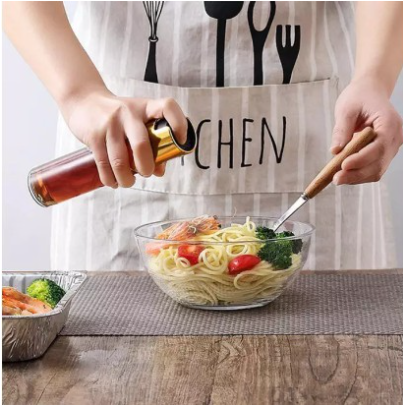 Refillable Olive Oil Sprayer Stainless Steel Spray Empty Bottles Vinegar Water pump