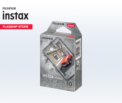 Instax Film Mini Stone Gray Design - 10 Sheets