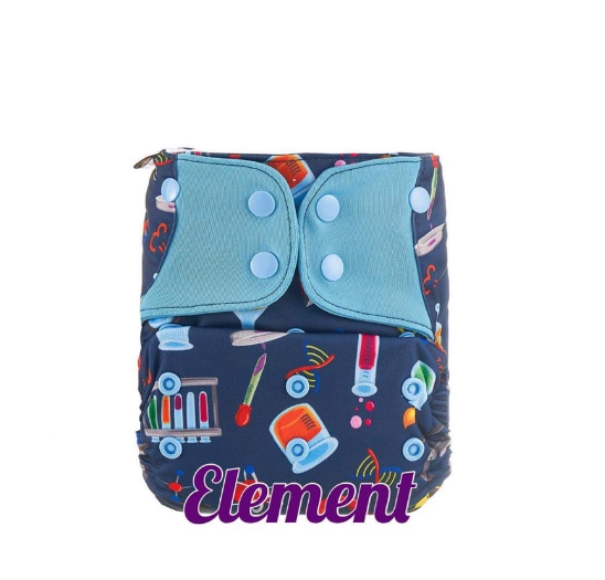 Booldeet Posh Cloth Diaper Newest Prints with 4-Layer Contoured Microfiber Insert S17