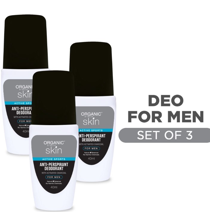 Organic Skin Japan Anti-Perspirant Deodorant For Men 40ml Set of 3