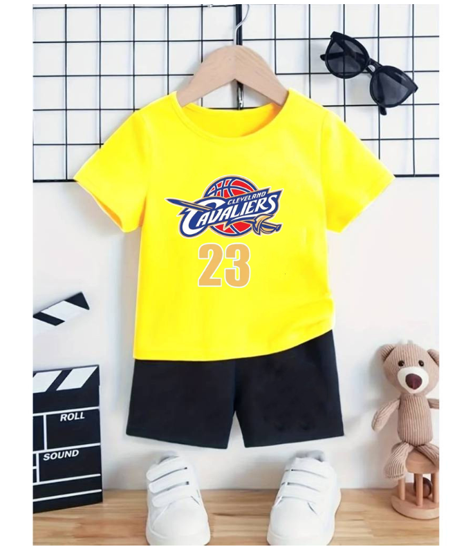 Boy Clothes Corp Terno for Kids Boys Fashion Sando Shorts Set Summer Tshirt  S1