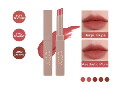 Merzy Academia Cotton Lipstick Long Lasting  Pigmented
