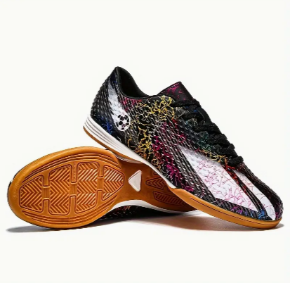 Men's Women's Indoor Soccer Shoes With TPR Sole, Breathable Durable For Cement & Wooden Floors, Five-a-Side Match Training Footwear