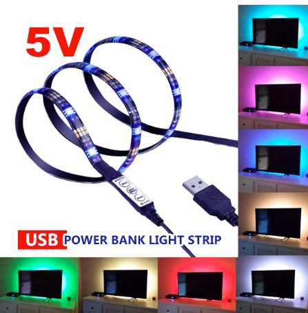 LED RGB Strip Light Color Changing Strip Lights 5V USB