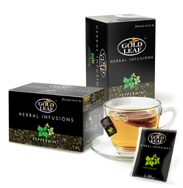 Gold Leaf Herbal Infusions: Peppermint Tea 20 Teabags