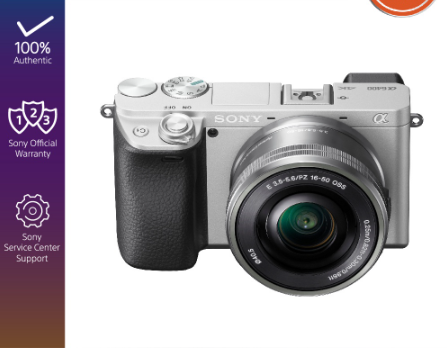 Sony Alpha ILCE-6400L/ A6400L 24MP APS-C Mirrorless Camera with 16-50mm Power Zoom Lens Kit