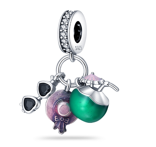 Genuine 925 Silver Little Boy Fox Rose Pyramid Mummy Charms Fit Original Charm Bracelets Diy Moon Cat Schnauzer Pendant For Jewelry S10