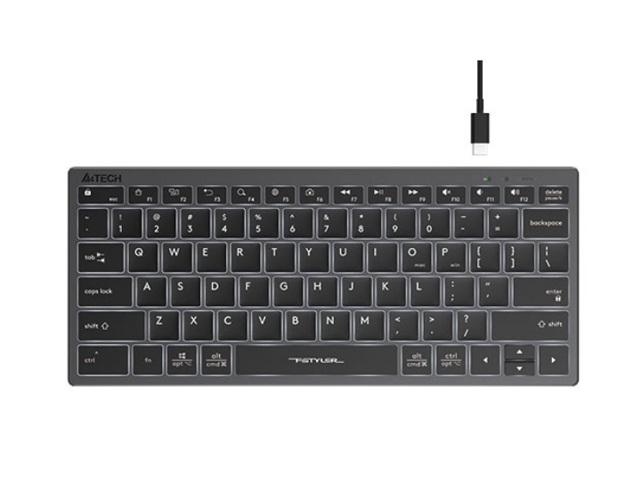 A4Tech FX61 Scissor Switch Keys USB Wired Compact Keyboard