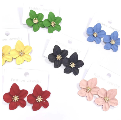 Cute Colors Earrings For Summer Flower Earrings