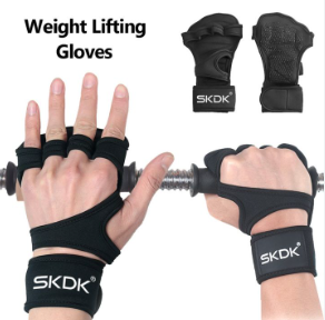Sports Weight Lifting Gloves Fitness Training Workout Gymnastics Grips Gym Wrist Band Crossfit Hand Palm Protector