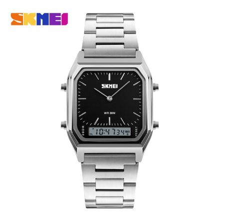 Skmei Official 1220 Men Fashion Casual Digital Quartz Wristwatches Dual Time Sports Watches Waterproof Chronograph Women M2