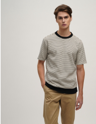 Memo Textured Ringer T-Shirt With Hemband For Men