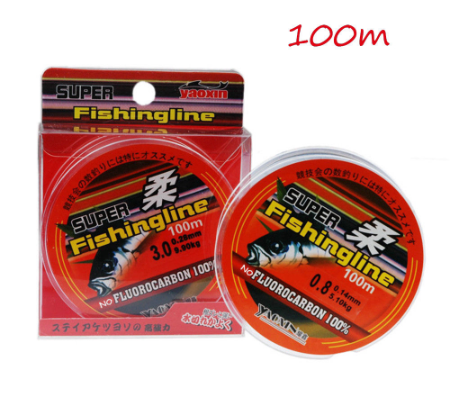 100m 0.4-8LB Super Strong Fluorocarbon Nylon Fishing Line