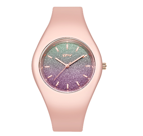 TPW Fashio Ladies Watch Rubber Strap Quartz Watches Luminous Waterproof Wrist Watch GALAXY
