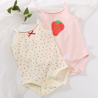 HONGS 5piece Baby Girls Newborn Sleeveless Onesie Romper Bodysuits Jumpsuits Kids Girl Clothes