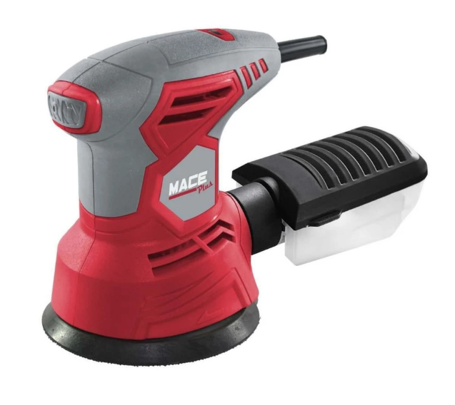 MACE PLUS MT-RS300 Corded Rotary Sander Compatible with Wood Metal Drywall Concrete Surfaces.