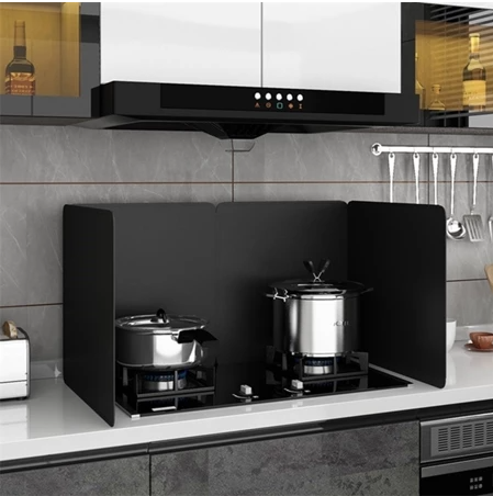 Stainless steel kitchen gas stove for cooking oil spill oil baffle plate damper high-temperature