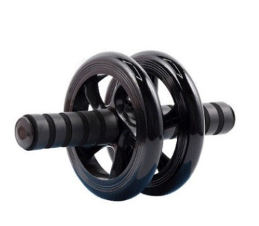 Black-Abdominal Double wheel push-up yoga exercises fitness