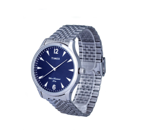 Timex TG65 Series Silver Stainless Steel Analog Quartz Watch For Men TW0TG6512E CLASSICS