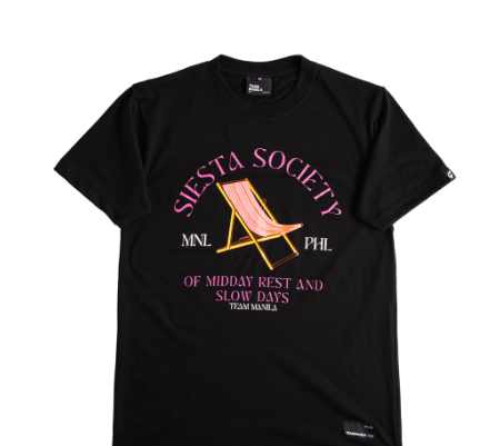TEAM MANILA SIESTA TSHIRT BLACK