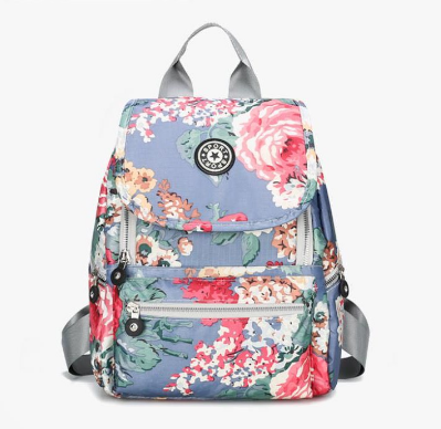Womens Fashion Bag Korean Vintage Backpack Flower Design Travel Backpack Student Backpack