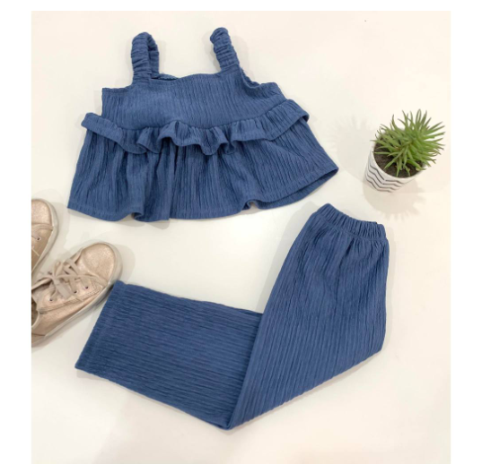 Sophia Gingham Fashion OOTD Terno for Kids-Girls D1