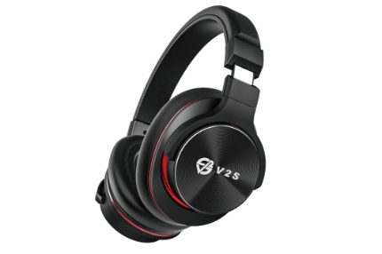 V2S MATE 60 Wireless Stereo Headphone Noise Cancellation With Built-in Mic Supports FM/Aux/SD